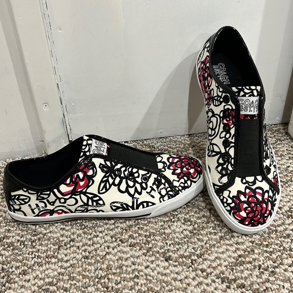 Coach slip on tennis shoes
